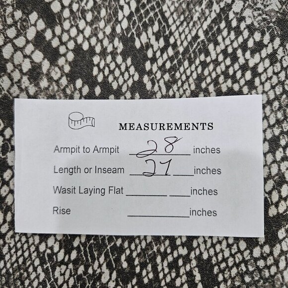 Free People Size Medium Modern Muse Snakeskin Python Detachable Tie Blouse Top - Picture 11 of 12